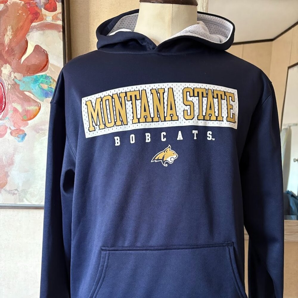 Montana State Bobcats Navy Hooded Sweatshirt